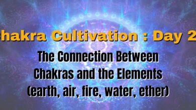 Chakra Cultivation : Day 25 - The Connection Between Chakras and the Elements (earth, air, fire, water, ether)