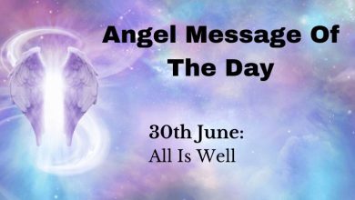 angel message of the day : all is well